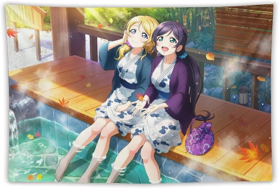 Amazon.co.jp: ラブライブ！絢瀬絵里 東條希 タペストリー アニメ 大判